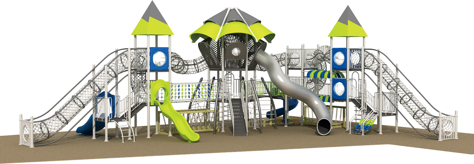 HK-8105-PE木制組合滑梯