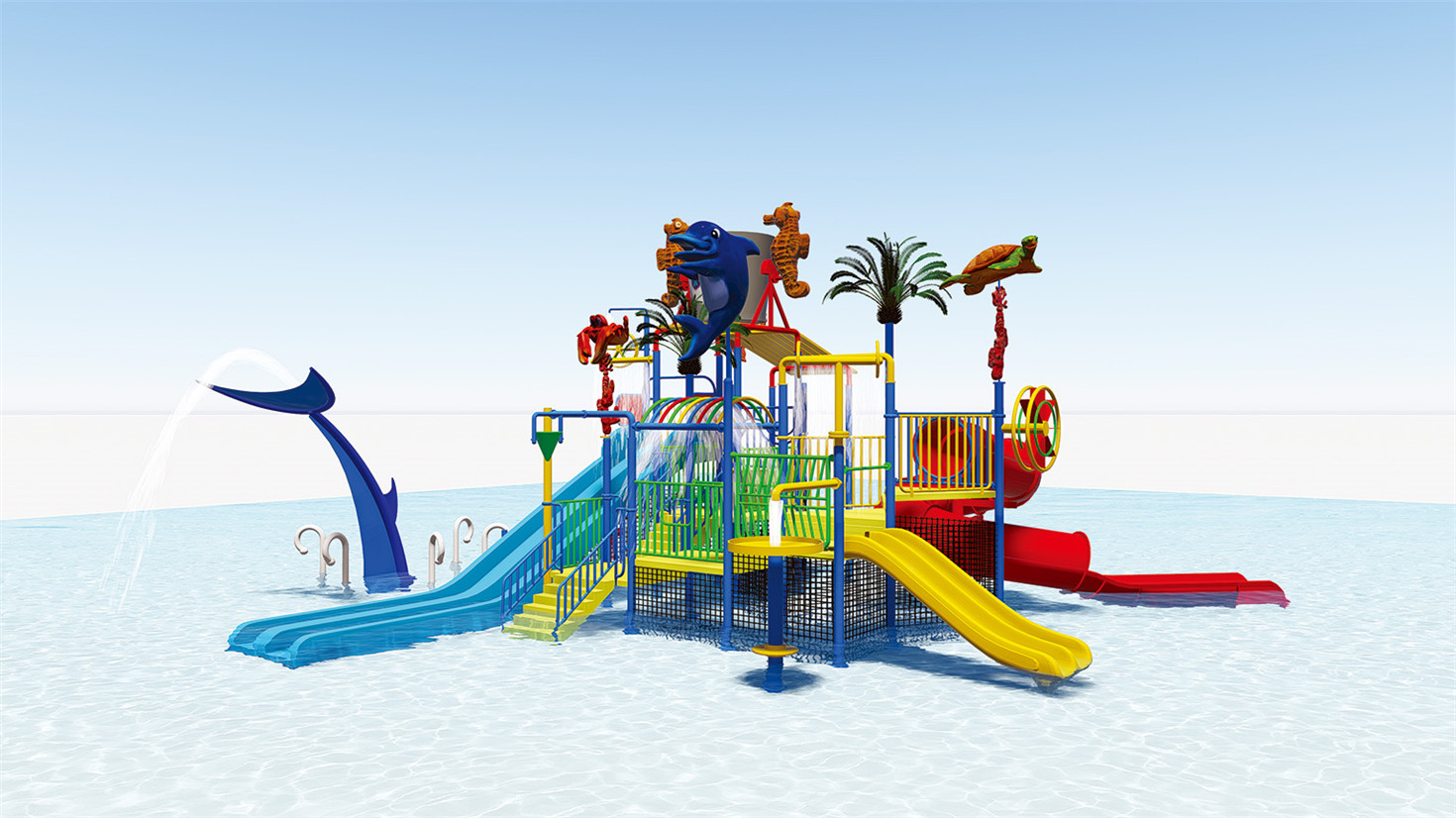 HJ-10802-兒童戲水滑梯